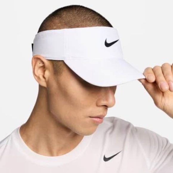 BRAND NEW unisex men women nike Nike white ace adjustable visor hat  L/XL golf - Picture 7 of 9